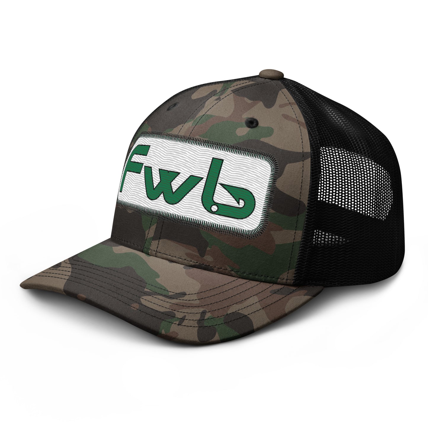 FWB Black/Camouflage Otto Trucker Hat